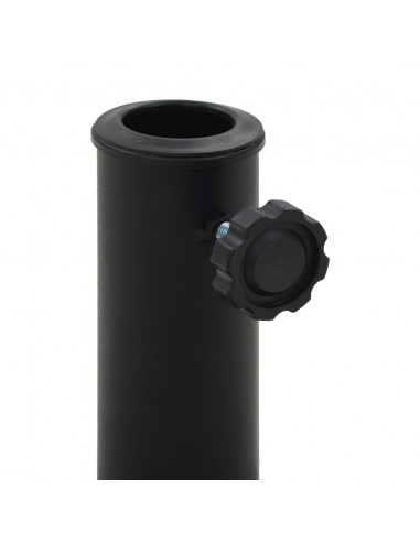 Base per Parasole Quadrata in Poliresina 8 kg Nera