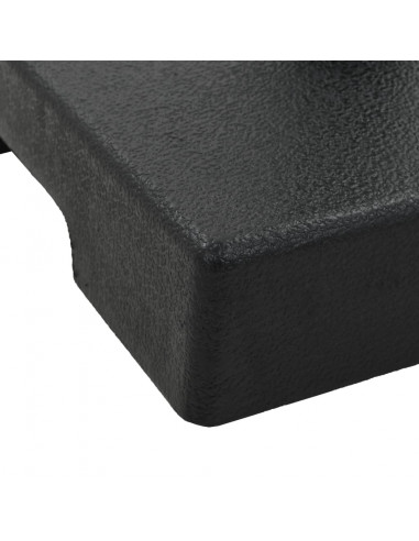 Base per Parasole Quadrata in Poliresina 8 kg Nera