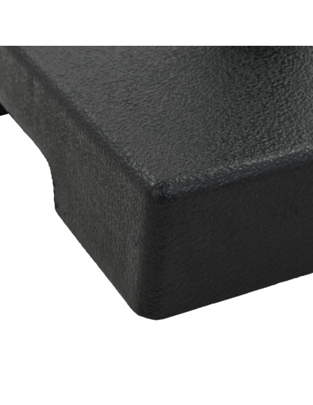 Base per Parasole Quadrata in Poliresina 8 kg Nera