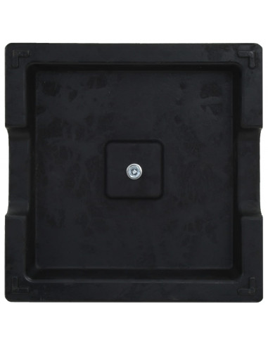 Base per Parasole Quadrata in Poliresina 8 kg Nera