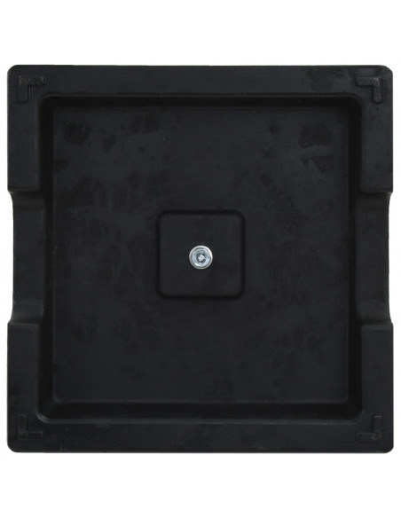 Base per Parasole Quadrata in Poliresina 8 kg Nera