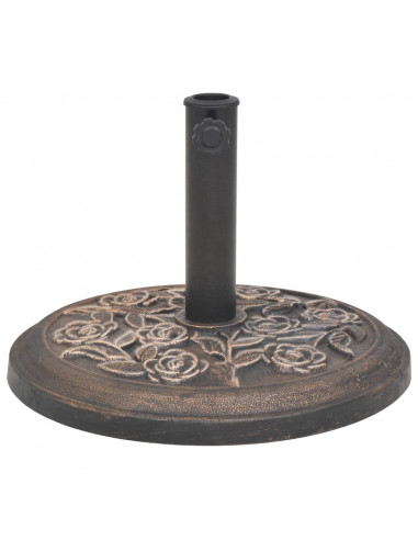Base per Parasole Circolare in Resina Bronzo 9 kg