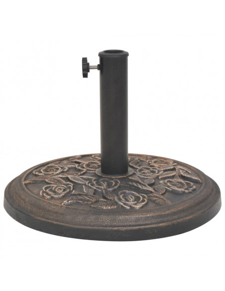 Base per Parasole Circolare in Resina Bronzo 9 kg
