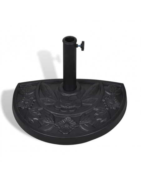 Base per parasole/ombrellone semicircolare in resina