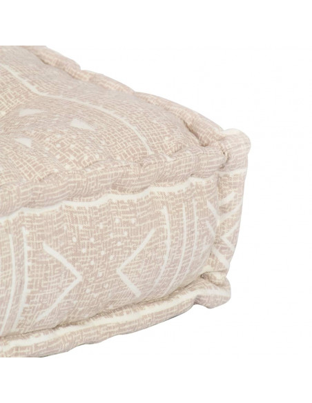 Pouf Beige in Tessuto