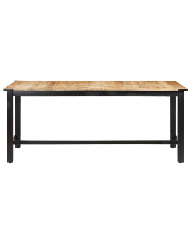 Tavolo da Pranzo 180x90x76 cm Legno Massello di Mango Grezzo