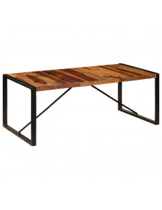 Tavolo da Pranzo 200x100x75 cm in Legno Massello di Sheesham 2
