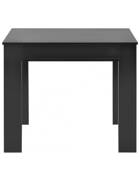 Tavolo da Pranzo Estensibile Nero Lucido 175x90x75 cm