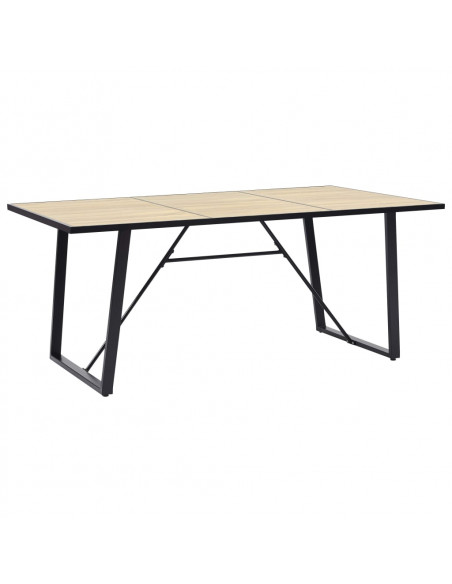 Tavolo da Pranzo Rovere 200x100x75 cm in MDF