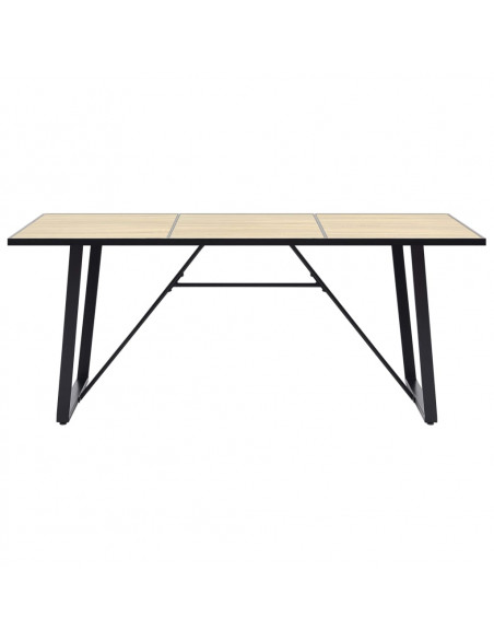 Tavolo da Pranzo Rovere 200x100x75 cm in MDF