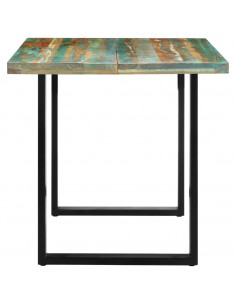 Tavolo da Pranzo 160x80x75 cm in Legno Massello di Recupero 2