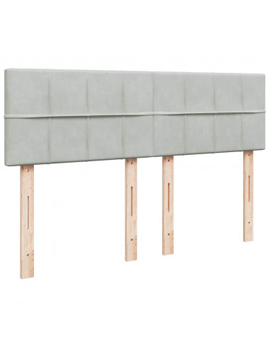 Struttura Letto Pouf con Materasso 140x190 cm Velluto