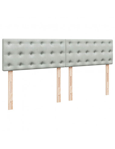 Struttura Letto Pouf con Materasso 200x200 cm in Velluto