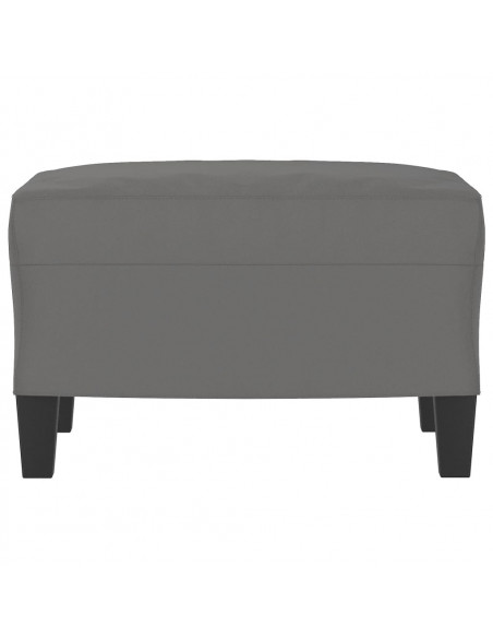 Poggiapiedi Grigio Scuro 60x50x41 cm in Tessuto Microfibra