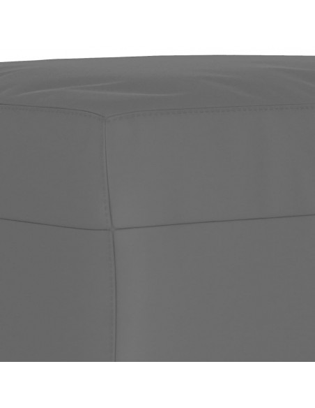 Poggiapiedi Grigio Scuro 60x50x41 cm in Tessuto Microfibra