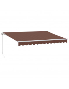 Tenda Sole Retrattile Manuale 350x250 cm Marrone