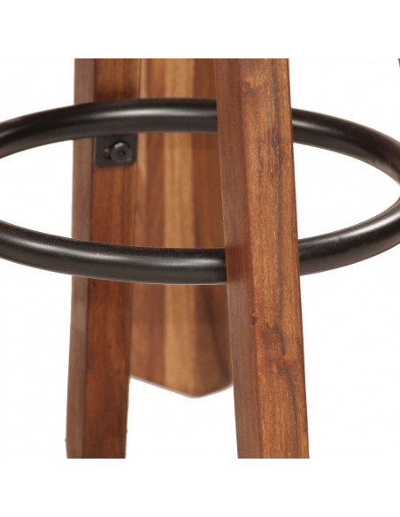 Set da Bar 5 pz in Legno Massello 115x56x107 cm