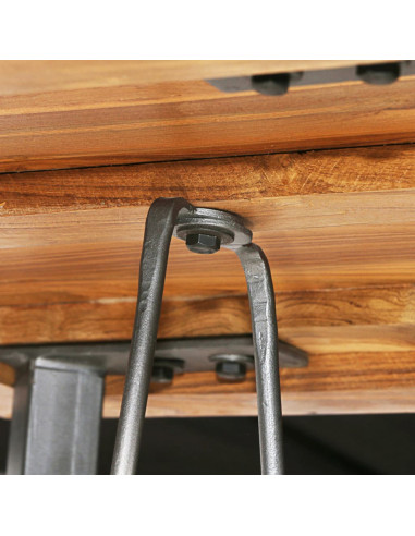 Set da Bar 3 pz in Teak Massello di Recupero