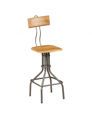 Set da Bar 3 pz in Teak Massello di Recupero