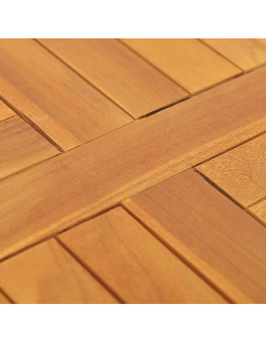 Piano Tavolo in Legno Massello di Teak Rotondo 2,5 cm 50 cm