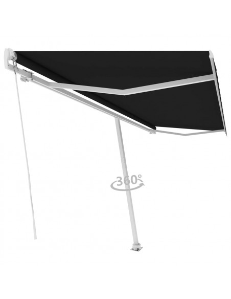 Tenda Sole Retrattile Manuale 500x300 cm Antracite
