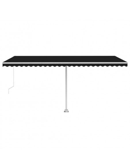 Tenda Sole Retrattile Manuale 500x300 cm Antracite