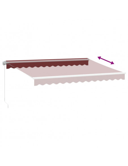 Tenda da Sole Retrattile Manuale Bordò 350x250 cm