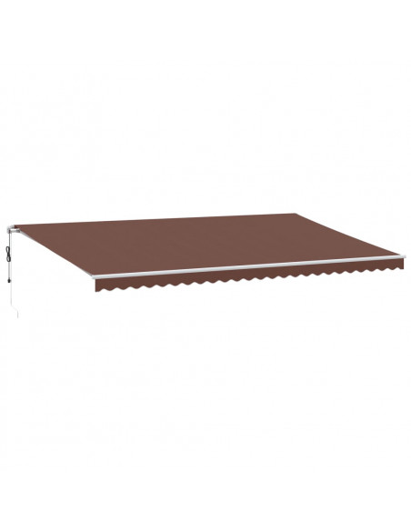 Tenda da Sole Retrattile Automatica Marrone 600x350 cm