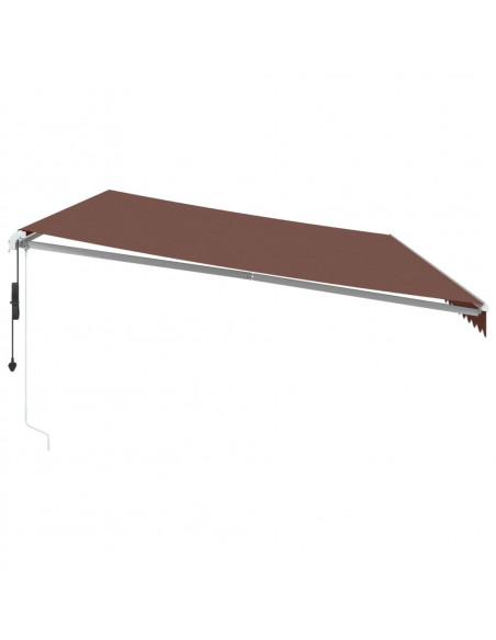 Tenda da Sole Retrattile Automatica Marrone 600x350 cm