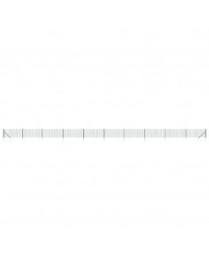 Recinzione Metallica con Picchetti Ancoraggio Verde 1,1x25 m 2