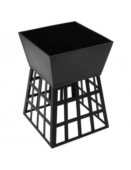Braciere e Barbecue 2 in 1 34x34x48 cm in Acciaio