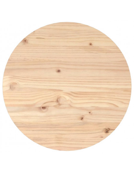 Tavolino da Salotto Ø 55x45 cm in Legno Massello di Pino