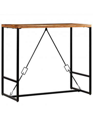 Tavolino da Bar in Legno Massello di Recupero 120x60x106cm