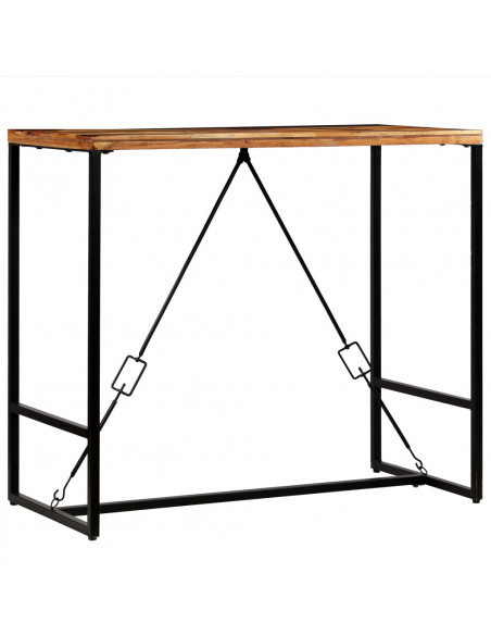 Tavolino da Bar in Legno Massello di Recupero 120x60x106cm