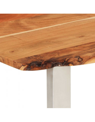 Tavolo da Pranzo 180x90x76 cm in Legno Massello di Acacia