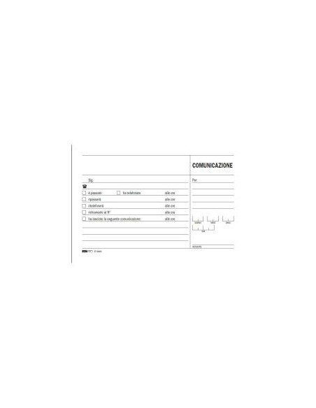 CF10BLOCCO COMUNICAZIONE 50X2RIC