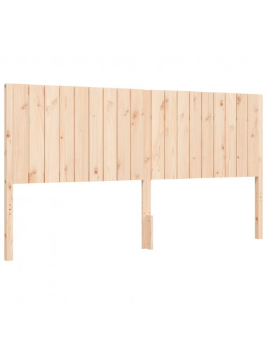 Giroletto con Testiera Super King Size in Legno Massello