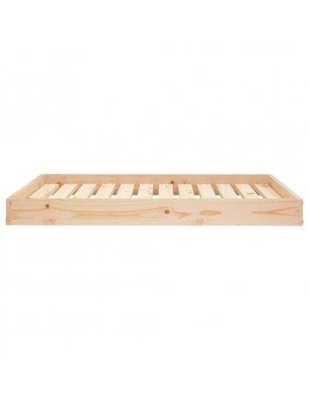 Cuccia per Cani 101,5x74x9 cm in Legno Massello di Pino