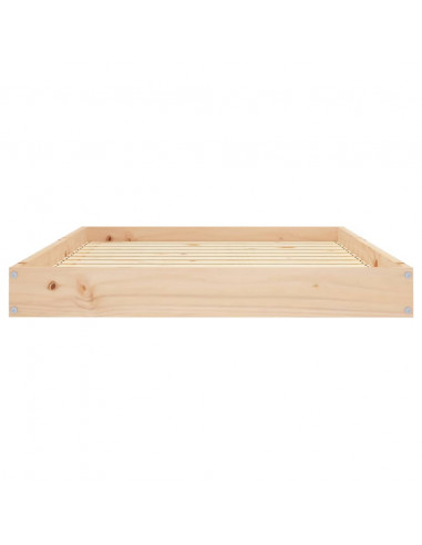 Cuccia per Cani 101,5x74x9 cm in Legno Massello di Pino