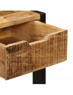 Credenza con 3 Cassetti 110x35x75 cm Legno Massello di Mango 2