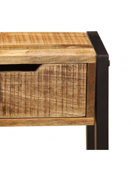 Credenza con 3 Cassetti 110x35x75 cm Legno Massello di Mango