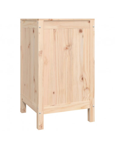 Contenitore per Bucato 44x44x76 cm Legno Massello Pino