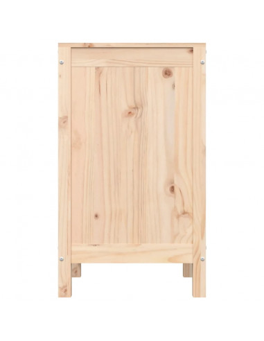Contenitore per Bucato 44x44x76 cm Legno Massello Pino