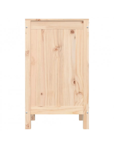Contenitore per Bucato 44x44x76 cm Legno Massello Pino