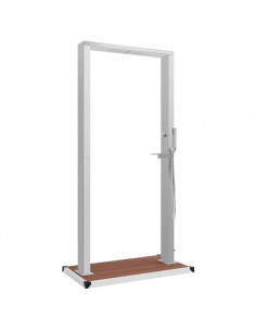 Doccia da Esterno con Piatto in WPC Acciaio Inossidabile 2