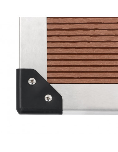 Doccia da Esterno con Piatto in WPC Acciaio Inossidabile