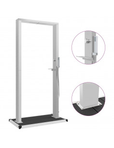 Doccia da Esterno con Piatto in WPC Acciaio Inossidabile