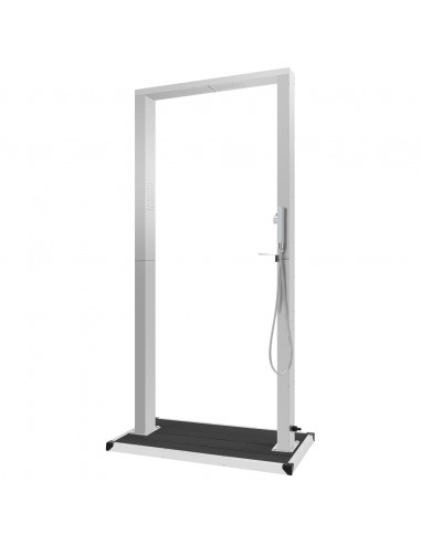 Doccia da Esterno con Piatto in WPC Acciaio Inossidabile