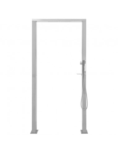 Doccia da Giardino in Acciaio Inox a Doppio Getto