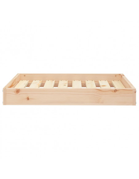 Cuccia per Cani 71,5x54x9 cm in Legno Massello di Pino